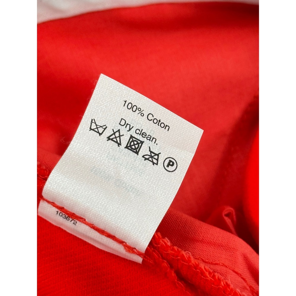 J.Crew Factory The Pencil Skirt Red Cotton Petite Size 4P A6661 - Picture 6 of 9